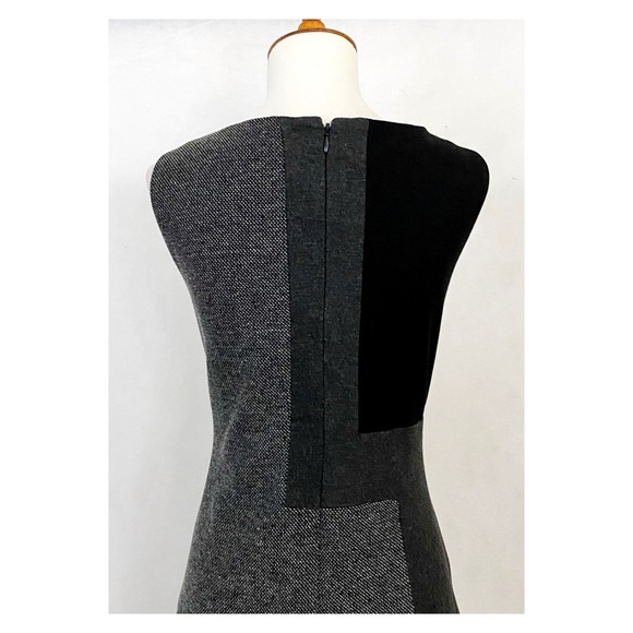 White House Black Market Tweed Color Block Dress - Picture 7 of 11
